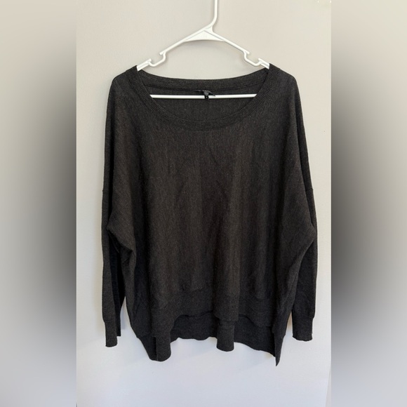 Eileen Fisher Charcoal Grey 100% Merino Wool Sweater Size 1X - Picture 1 of 10